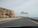 Autobahn direkt am Meer