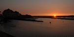 Sonnenuntergang im Hafen von Dives-sur-Mer